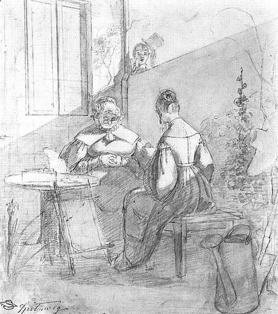 Study for the Painting The Love Letter by Jan Vermeer van Delft